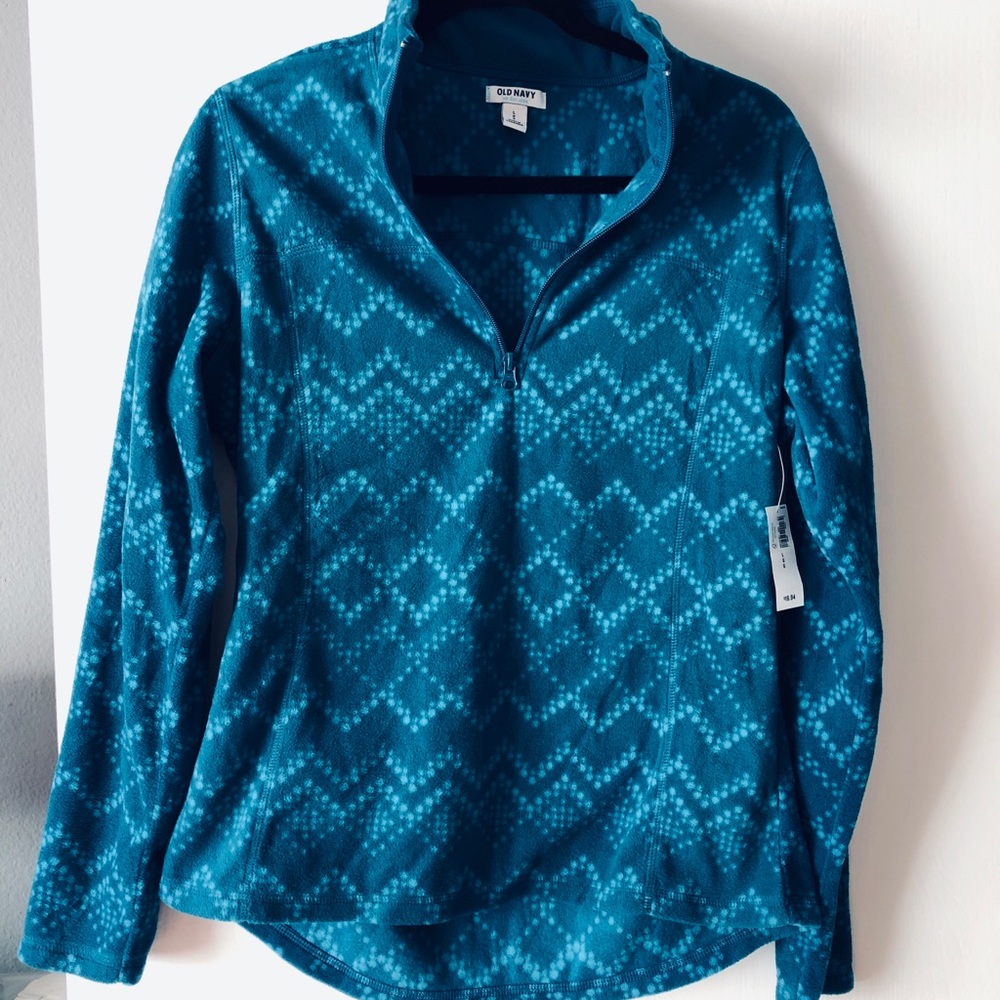 NWT Old Navy 3/4 Zip Pullover in Teal